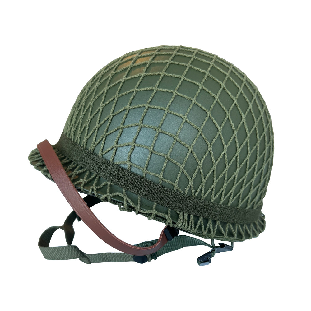 WWII WW2 M1 Soldier Helmet American Men's Helmet Net Cover Cat's Eye Integrated Equipment Combinatio
