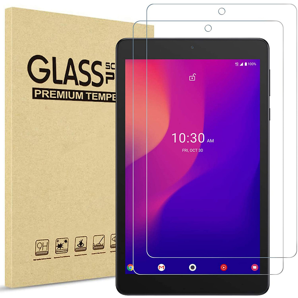 2 Pack Tempered Glass Film Protection Shield Screen Protector for Alcatel Joy Tab 2 2020 (Model: 903