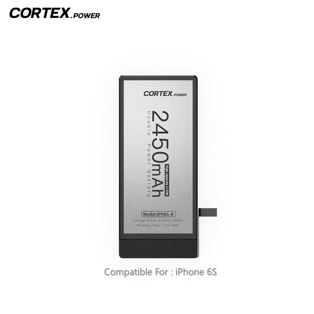 CORTEX POWER - Baterai iPhone 6S Double Power IC High & Real Capacity Batre Batrai Baterai Battery O