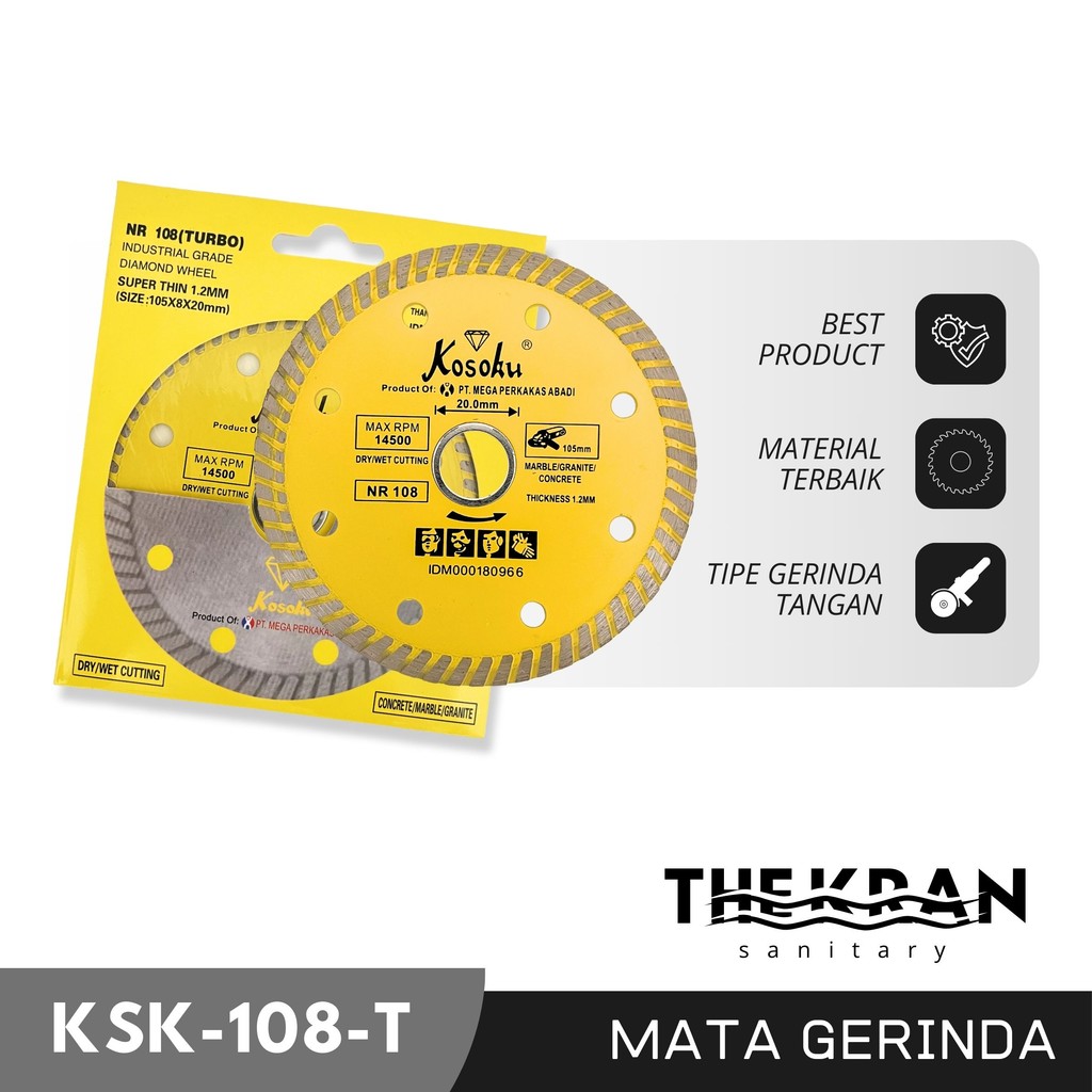 TKR Mata Gerinda Keramik, Geranite / Mata Gerinda Potong Turbo / Gerinda Potong Keramik