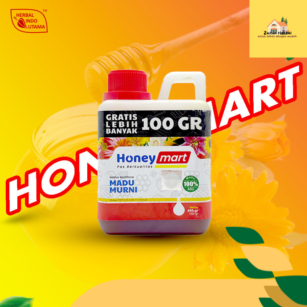 

Madu Asli Alami Multiflora Madu HoneyMart Madu Asli Honey Mart Herbal Indo Utama 450 gr EXTRA 100 gr