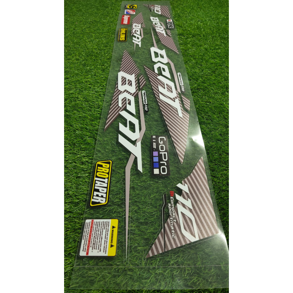Stiker Beat Karbu Variasi  110 Style | Striping Honda Beat Karbu Transparan List Vietnam | Sticker M