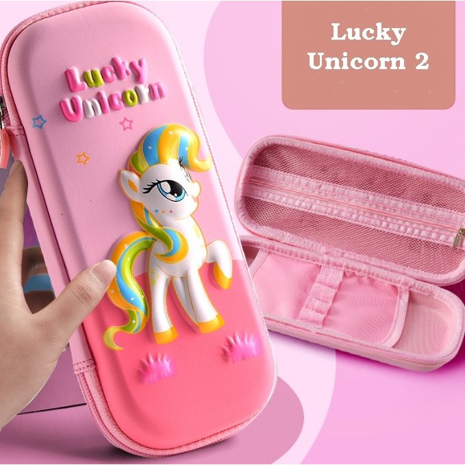 

TERBARU Tempat pensil Kotak pensil 3D Timbul Hardcase Hardtop Waterproof MURAH - Lucky Unicorn 2