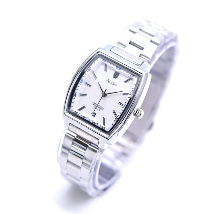 TERBARU Jam Tangan Wanita Alba Hb Tali Rantai Body Oval Tanggal Aktif