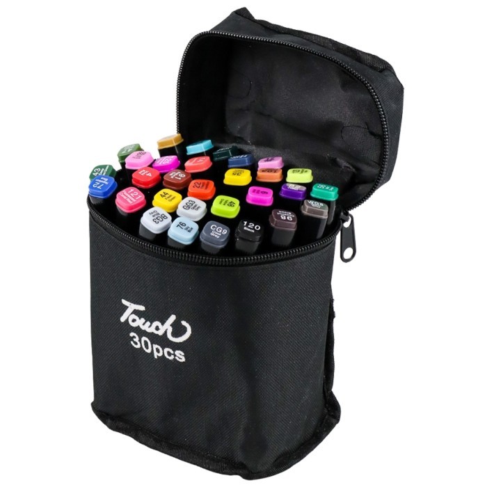 

TOUCH Set Paket Spidol Warna Permanen Menggambar Grafiti Marker - Isi 30 Warna