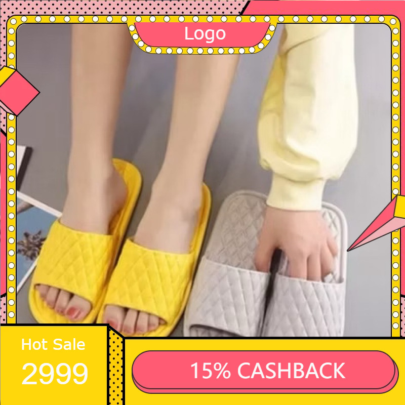 sandal fipper original 100% Sandal Sandal Slop Wanita Polos Timbul Size 37/40 Keren jaman know Cowok