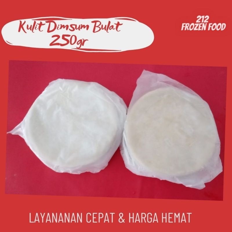 

Kulit Dimsum/Pangsit/Gyoza/siomay 250gr 8cm