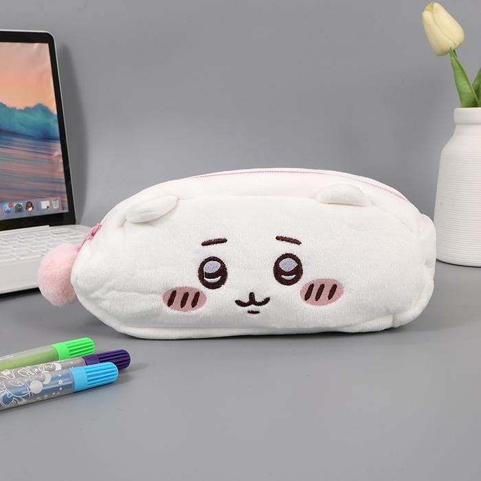 

READY Kotak Pensil Boneka Bulu CHIIKAWA PENCIL CASE Edition Gwiyeo Pencil Case Stationery Bag Kawaii - A