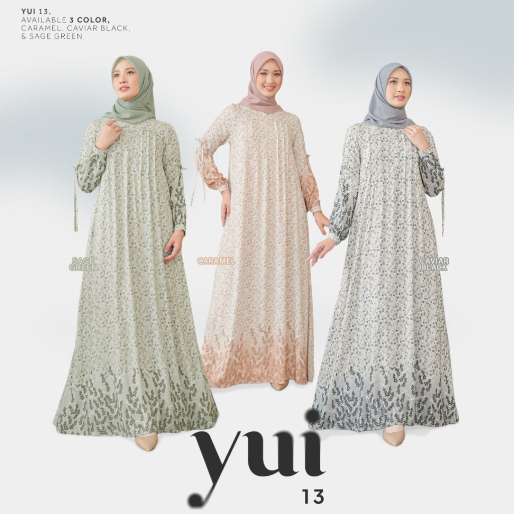 YUI 13 MODEL GAMIS ETHICA RAYON BAJU MUSLIM WANITA DAILY BUSUI FRIENDLY