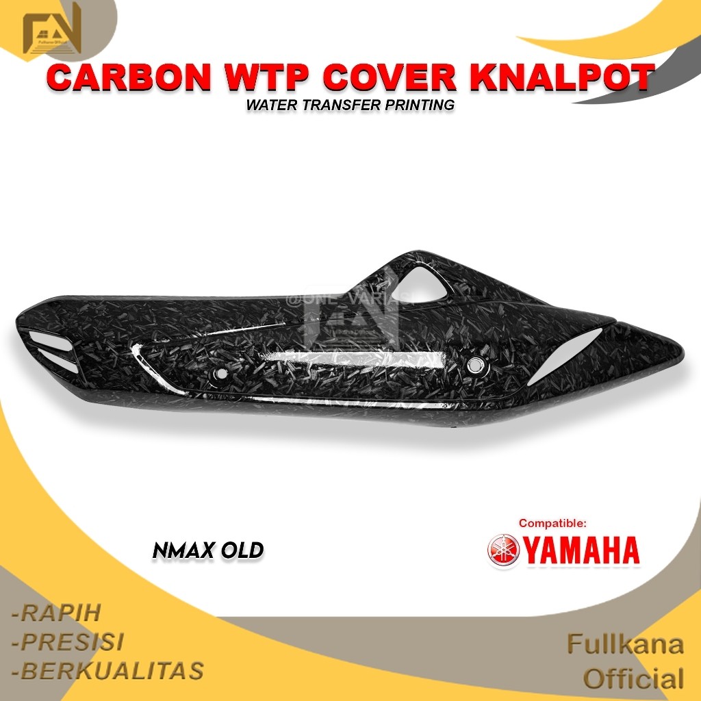 FULLKANA CARBON - COVER KNALPOT CARBON FORGED NMAX OLD / TUTUP TAMENG PELINGDUNG KNALPOT NMAX OLD CA