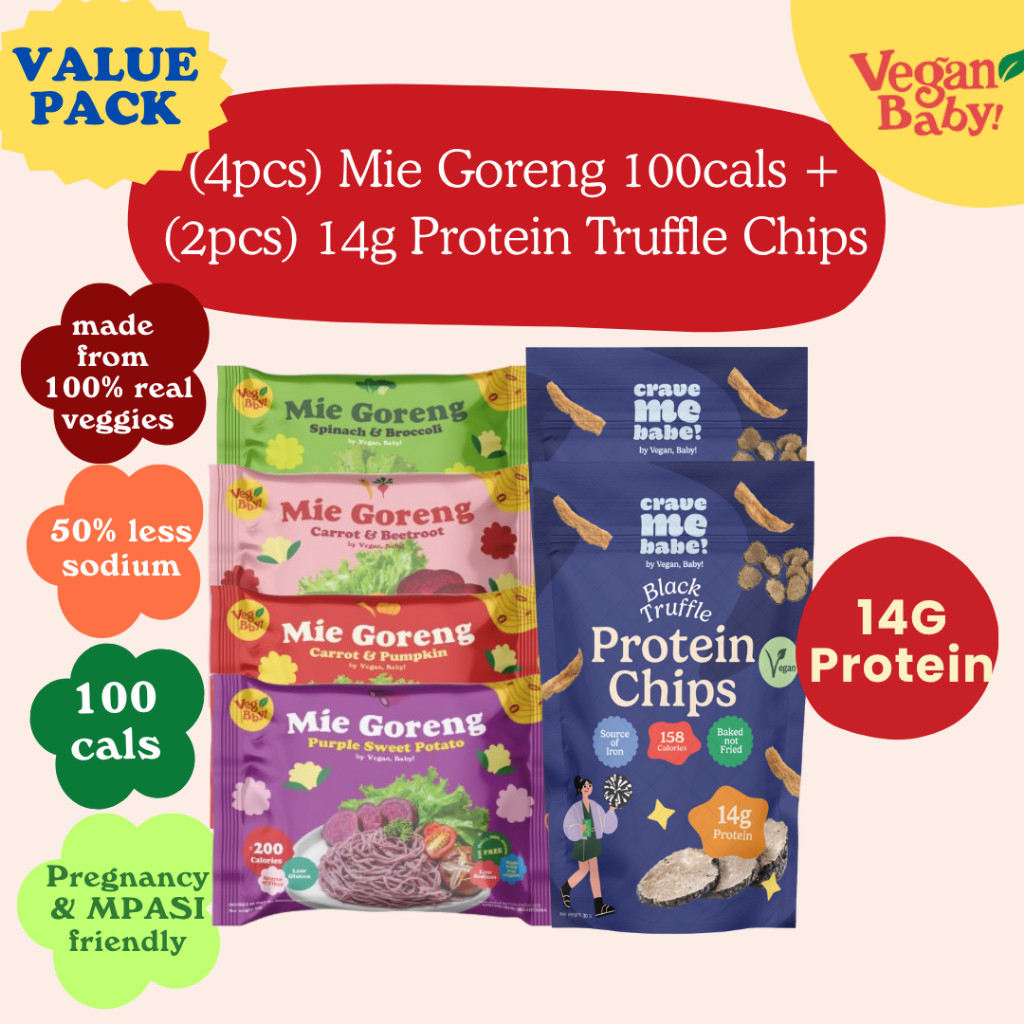 

Light Snack Duo Pack - [Small] Mie Goreng 35g + Truffle Protein Chips Combo