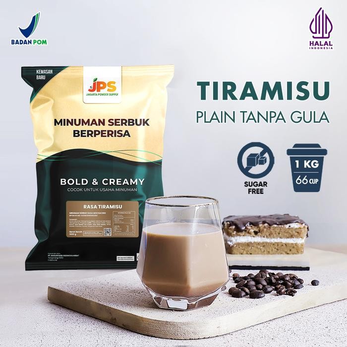 

Bubuk Minuman Tiramisu Plain Powder JPS Tanpa Gula