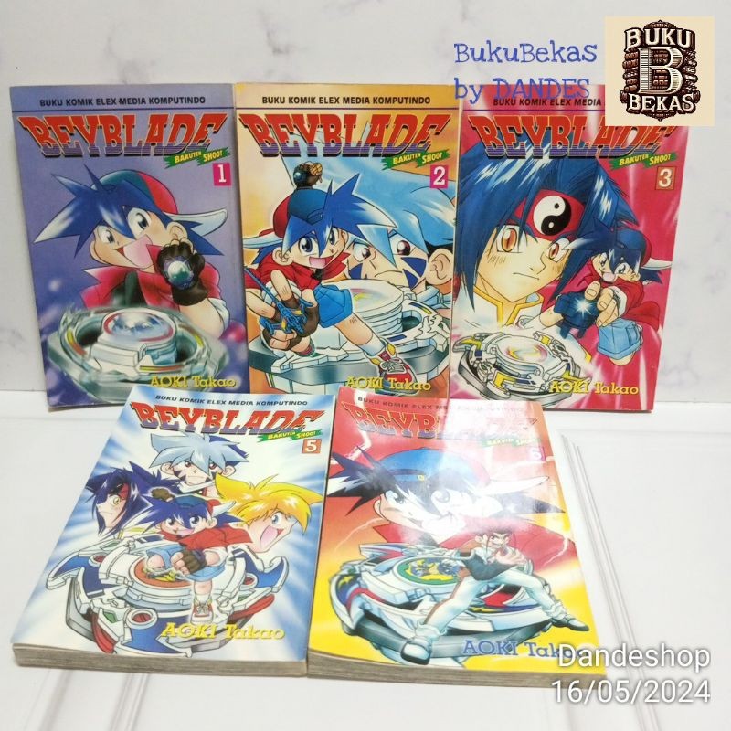 Beyblade Bakuten Shoot by Aoki Takao - Komik Bekas Preloved