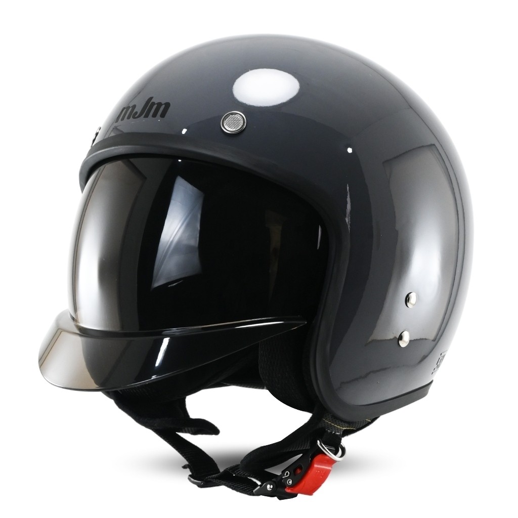 Helm Bogo Retro Inner Visor Terbaru MJM Capello Solid Original Untuk Pria/Wanita Dewasa SNI bisa cod