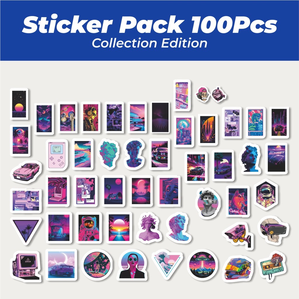 

Hot Stiker Vaporwave Lucu Anti Air Stikers Berperekat Waterproof Sticker Decal Buat Motor Helm Buku Journal Koper Casing HP Laptop Botol Minum