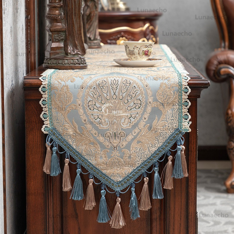 Mewah Kelas Atas Aplikasi Bendera Amerika Taplak Meja Meja Kopi Eropa Bendera Meja Ringan Pelari Mej