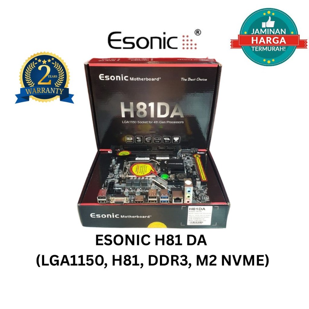 MOTHERBOARD ESONIC H81 DA | MOTHERBOARD H81 LGA 1150