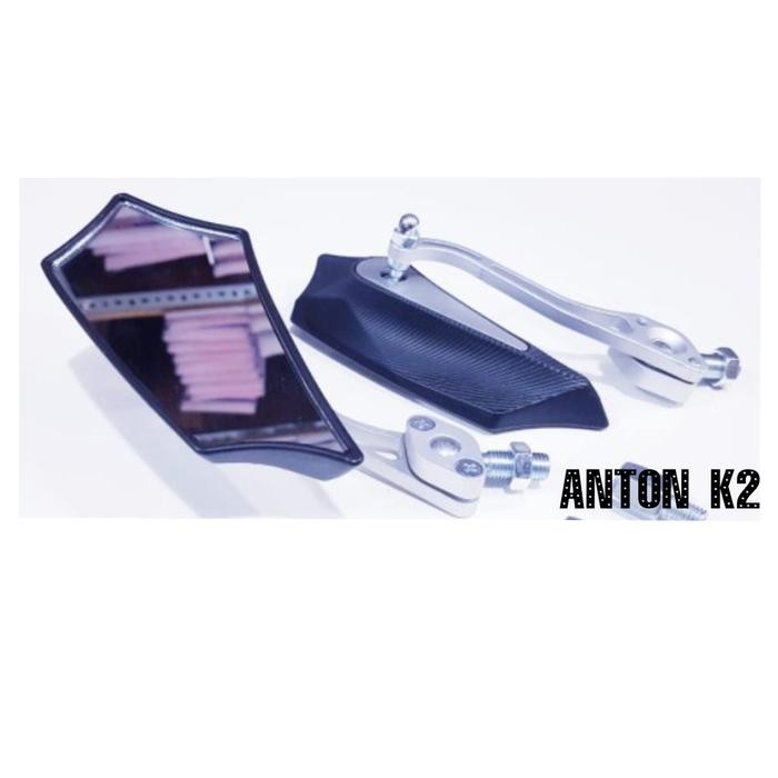 KACA SPION VARIASI MOTOR TIGER/SONIC 150/SATRIA FU 150 NEW/MEGAPRO - Silver, All Size