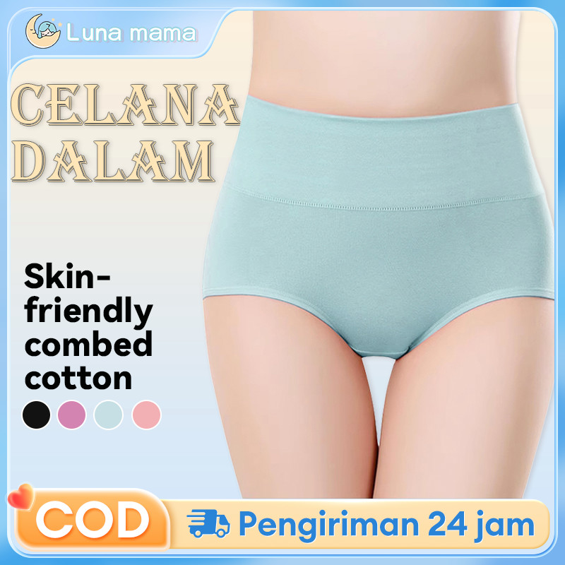 Celana Dalam Wanita CD High Waist Antibakteri Katun CD Seamless Jumbo Nyaman h2020