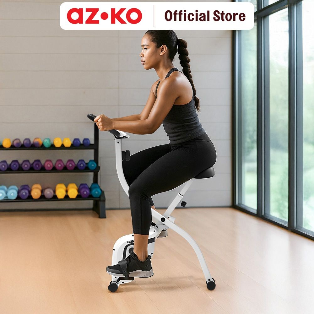 AZKO Kinetic Sepeda Statis Ns-665S - Putih Peralatan Fitnes Alat Gym Peralatan Olahraga Indoor Bike 
