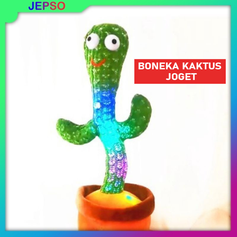 Boneka kaktus batrai / Boneka Kaktus Bergoyang dan Bicara Bisa Rekam Suara / Boneka Kaktus Cactus To