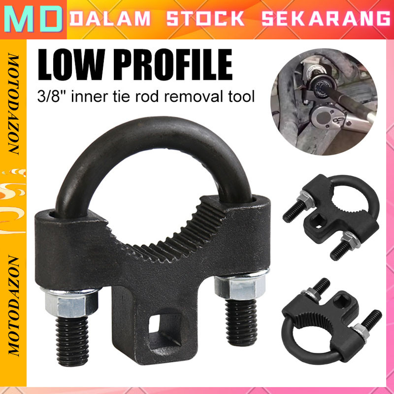 【Stok Tersedia】Universal Mobil Inner Tie Rod End Removal Wrench Alat 3/8 "Steering Rod Rak Pinion St