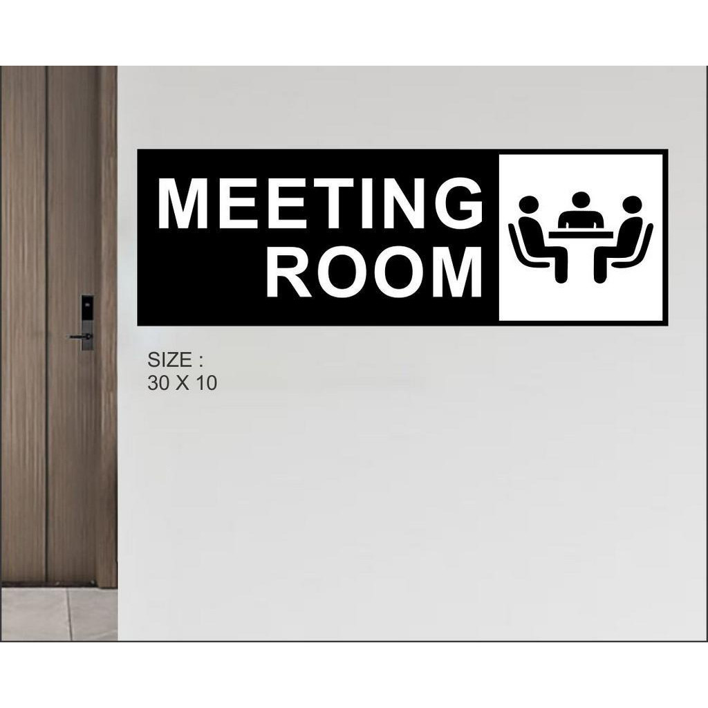 

Papan Akrilik Tanda Ruang Meeting | Sign Label Acrylic Meeting Room | Akrilik Tinggal Tempel