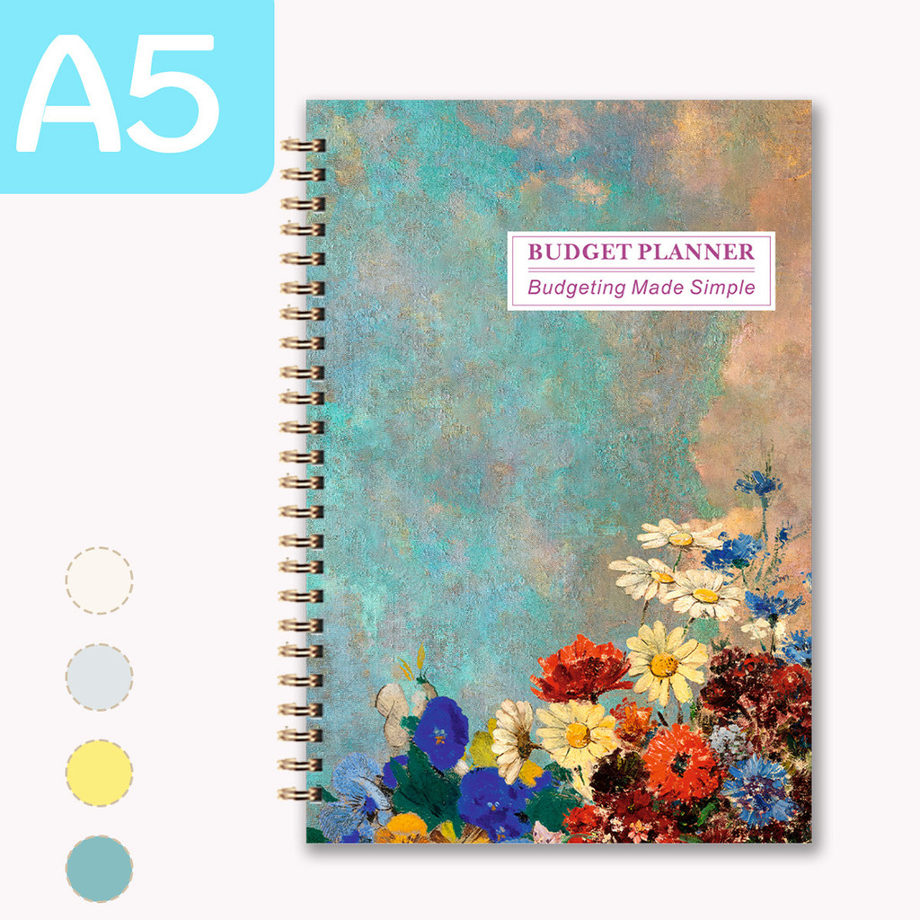 

2 Pcs A5 Beautiful Cover Budget Planner for Personal & Family Finance Management Note Book Wholesale