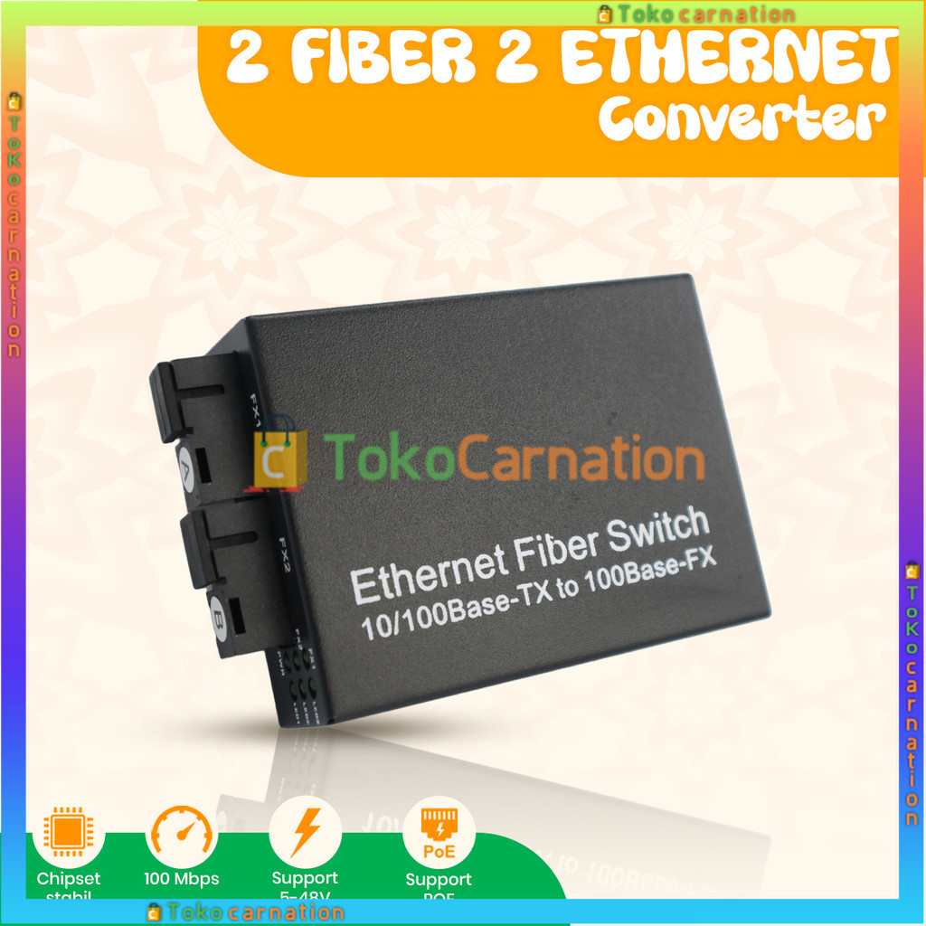 [[ BEST SELLER ]] 2F2E-ConverterSaja / FULLSET - MEDIA CONVERTER 2 FIBER 2 ETHERNET CM2F2E