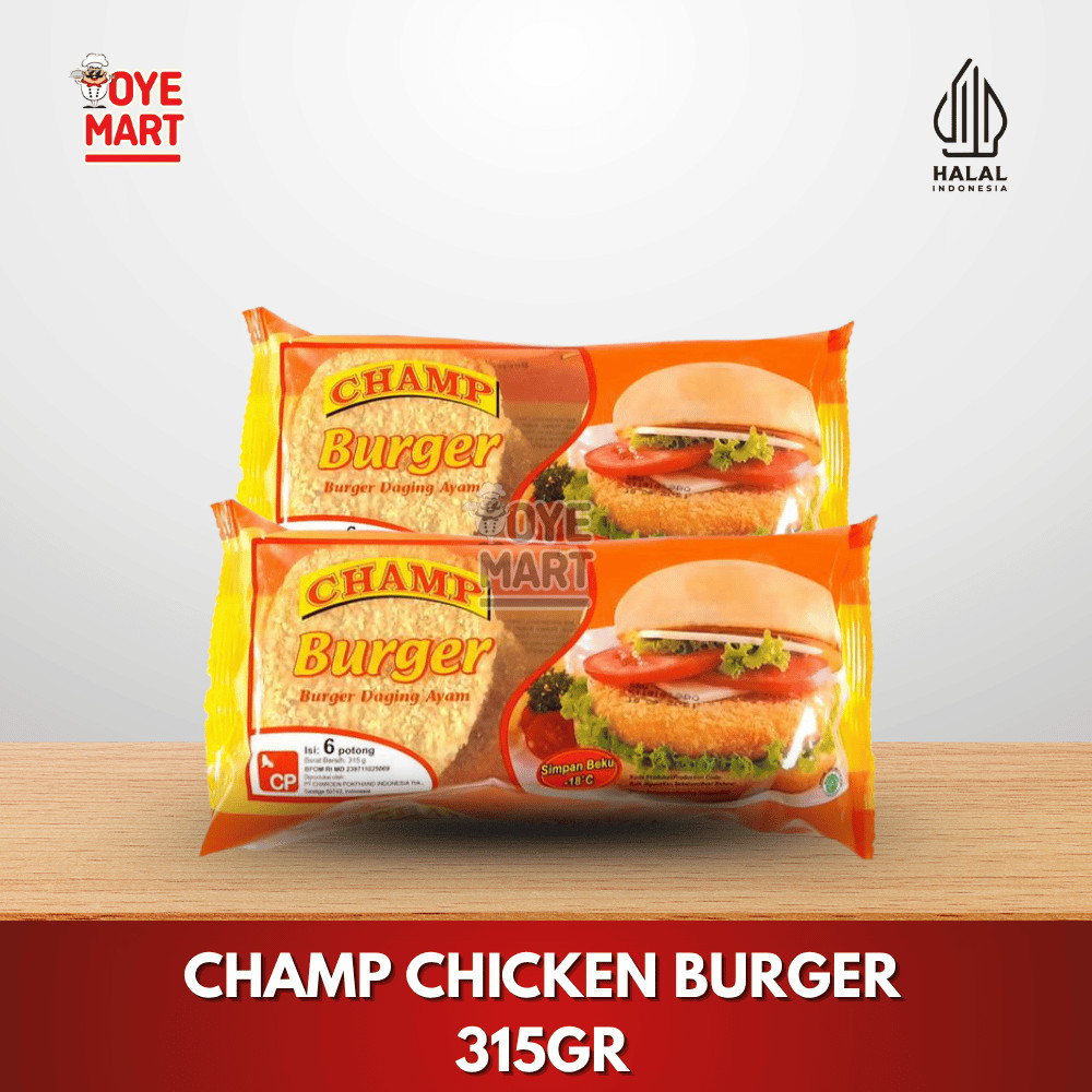 

CHAMP CHICKEN BURGER 315GR