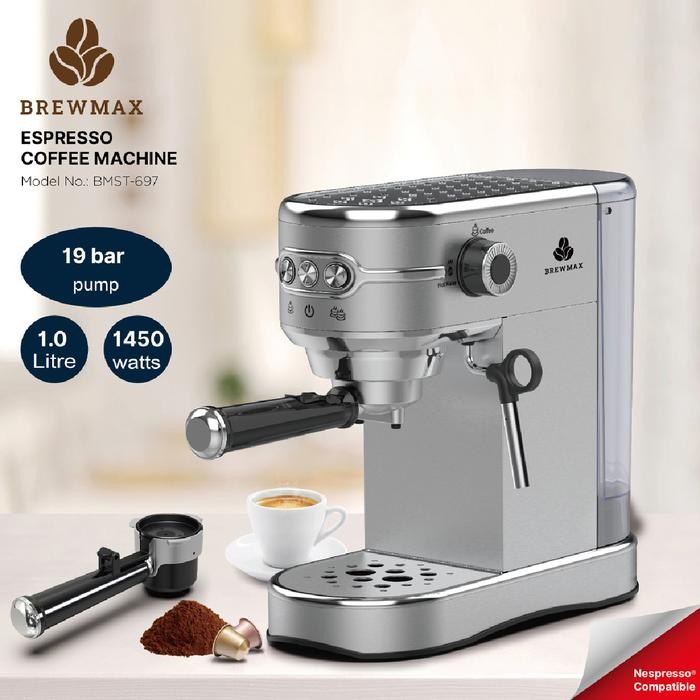 BREWMAX ESPRESSO CAPSULE COFFEE MACHINE ELANOR READY