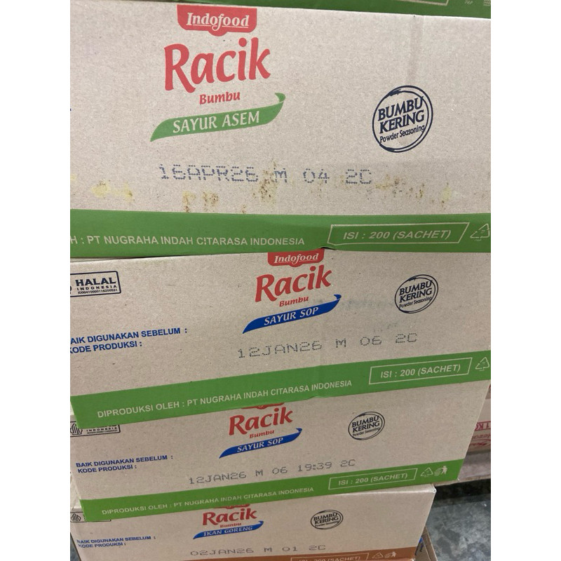 

Indofood bumbu racik pck 22g kemasan 1 dus isi 200pcs