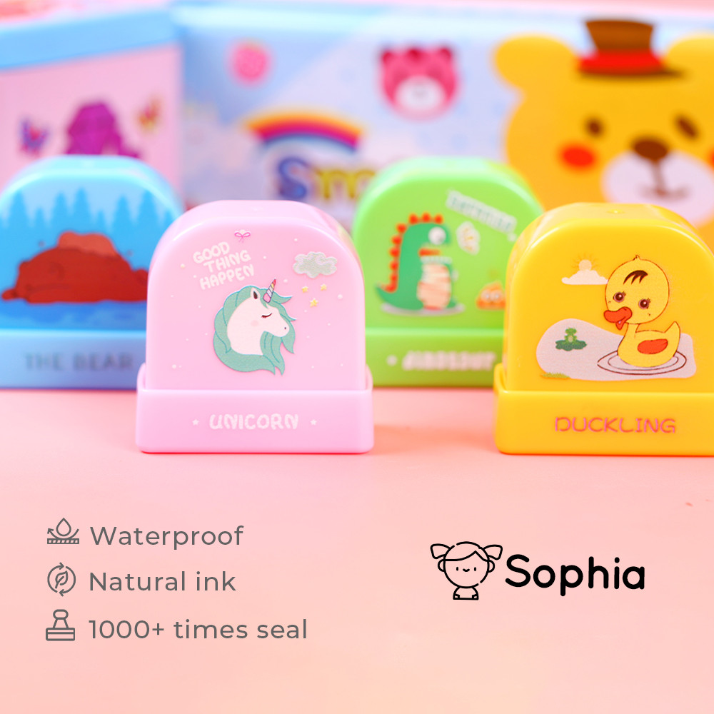 

Custom Name Animal Giraffe Stamp For Clothing Kids Students Stamp Seals Name sticker Personalized Stamp Name For Boy And Girl