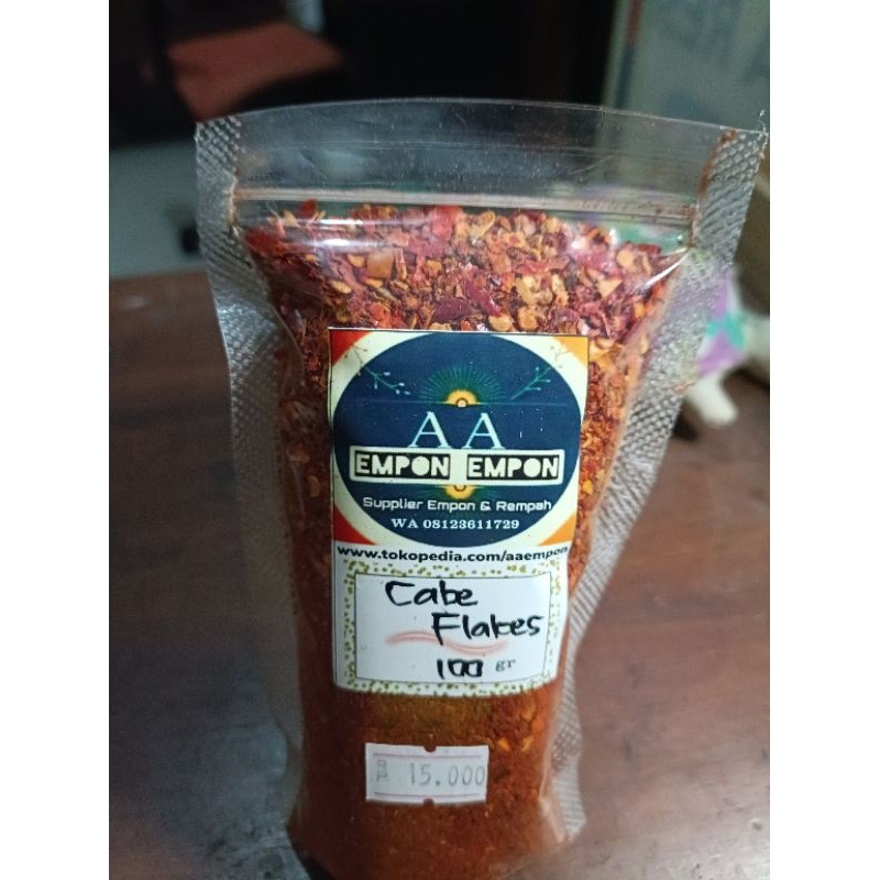 

New Cabe Bubuk kasar 100gr/ cabe flakesPremium