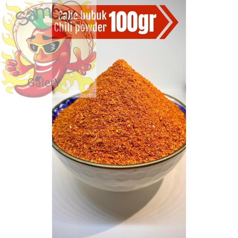

SambaL GalerY cabe bubuk asli isi 100 gram - chili powder - bumbu dapur - kwalitas premium