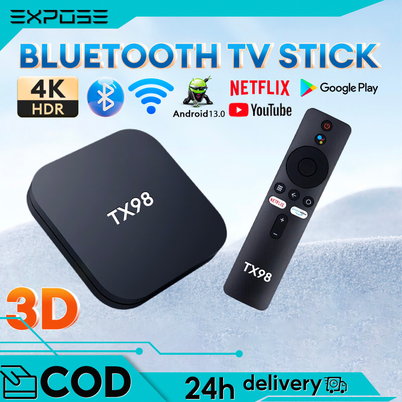 TV Box Bluetooth Android TV Box full channel 2024 Wifi/5G/Bluetooth 16+256GB Voice Bluetooth