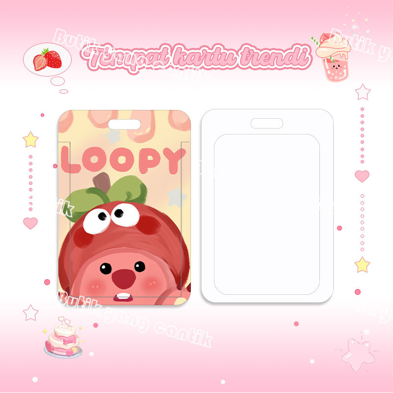 

ID Card Holder,Tempat kartu Kawaii Loopy, cocok untuk kantor/sekolah, kartu pelajar/kartu transportasi, kartu akses, KTP, Flazz, kartu kredit elektronik, mata uang elektronik.