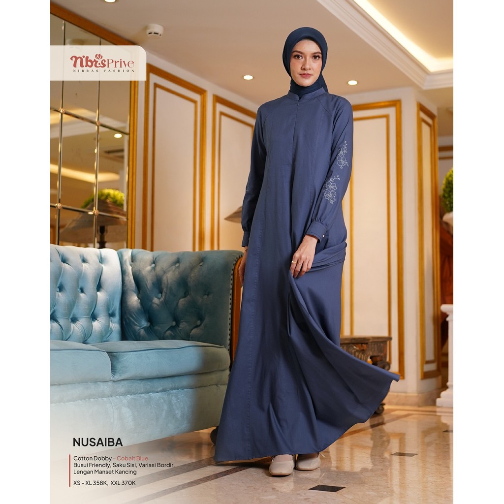Gamis Dewasa Polos | Gamis Nibras Nusaiba Gamis Polos Simple Busui Friendly