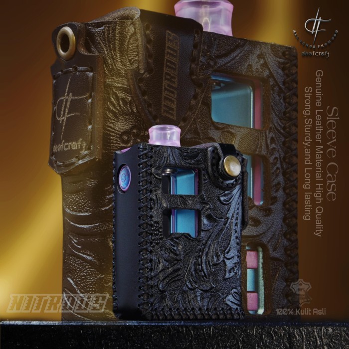 Leather Case Leather Case NitrousZaionAio (Motif Batik) - Free Lanyard by Ultimate Customitation
