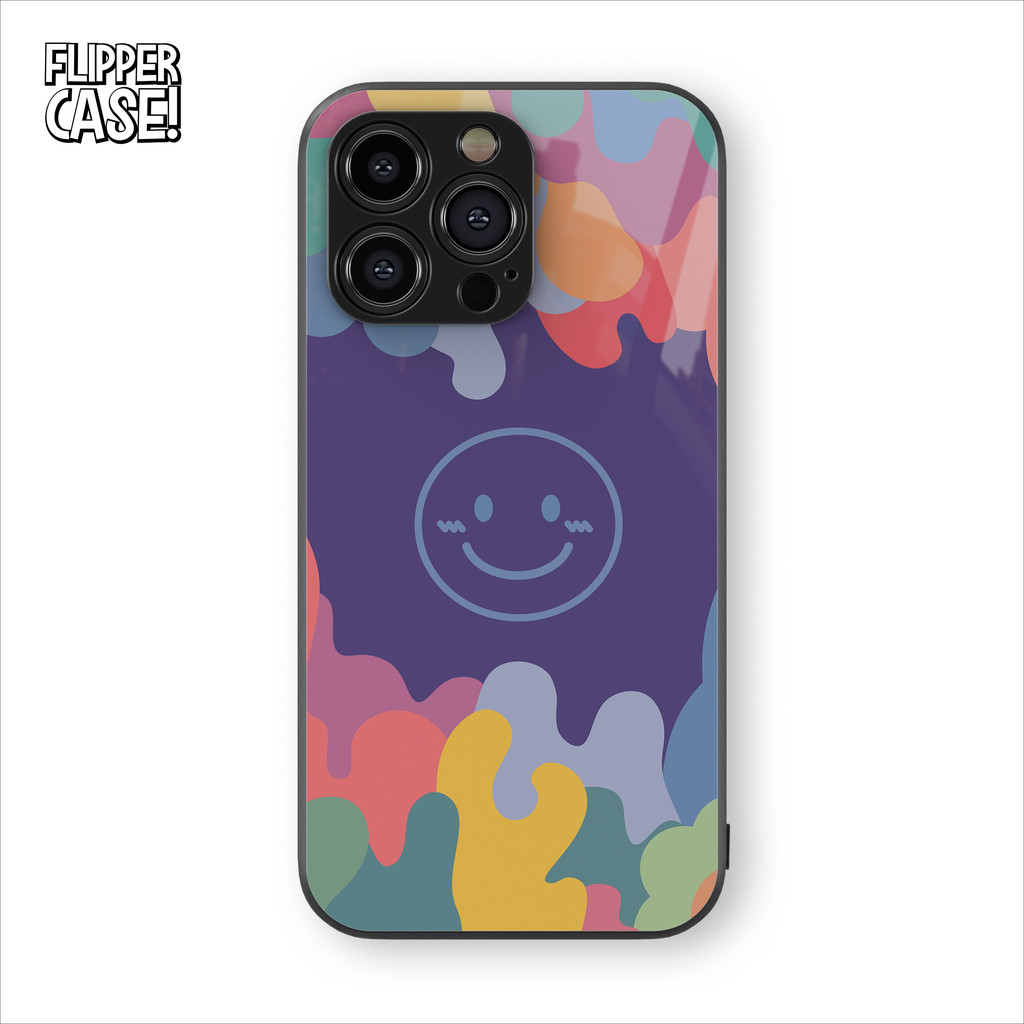 Casing HP Glossy Smile Colorful Android & iPhone 7/8/xr/x/xs/11/12/13/14/15/16plus/pro/max/Mini