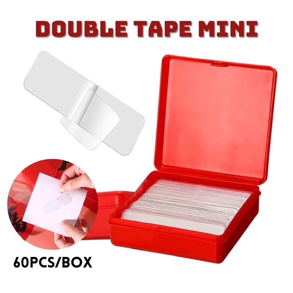 

Isi 60 + Box Double Tape Isi 60 Lakban 2 Sisi isi 60 Double Tape Mini