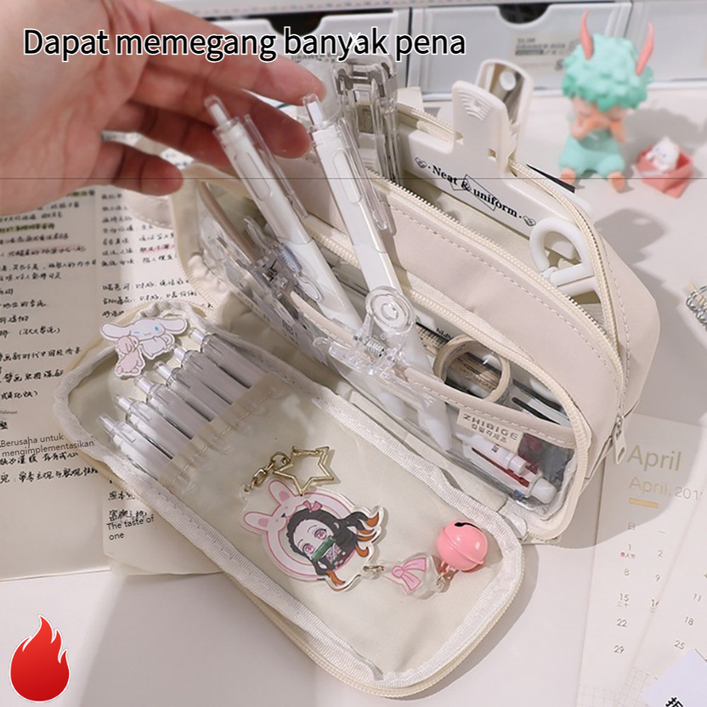 

【READY STOCK】 Tepak/tempat pensil transparant Import Kotak Pensil Kawaii Kapasitas Besar Kotak Pensil Pensil Lipat Kotak Pensil Pensil untuk Anak Perempuan Alat Tulis Siswa Kantor Perlengkapan Sekolah Perlengkapan Sekolah