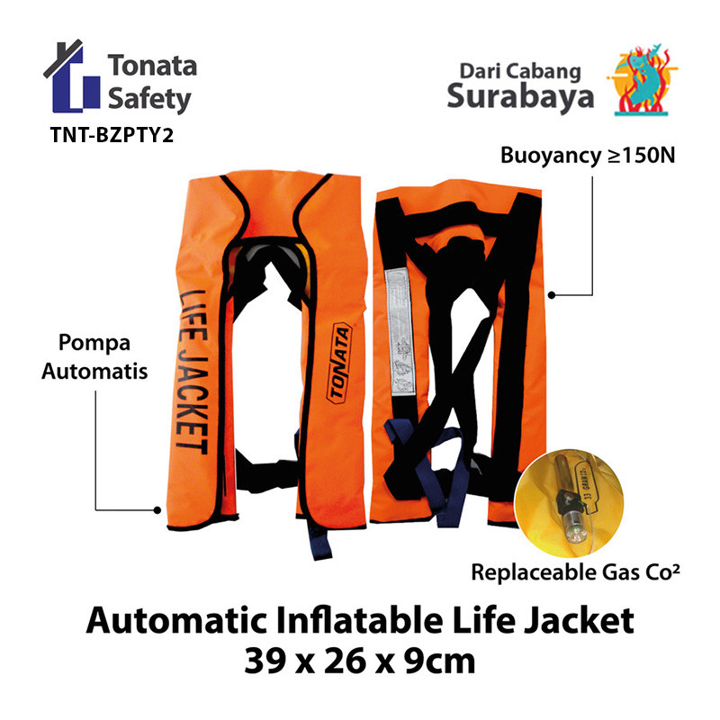 Automatic Inflatable Life Jacket / Jaket Pelampung Tiup Otomatis / Jaket Snorkling