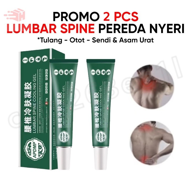 [PAKET DAPAT 2 PCS] APDMP Salep Lumbar Cina Asli Cream Lumbar  Original Lumbar Spine Cooling Gel Ori