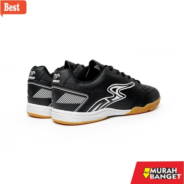 rekomendasi sepatu futsal Speed - Sepatu Futsal Prince Hitam Putih - Sepatu Futsal 38-42 - Hitam Put