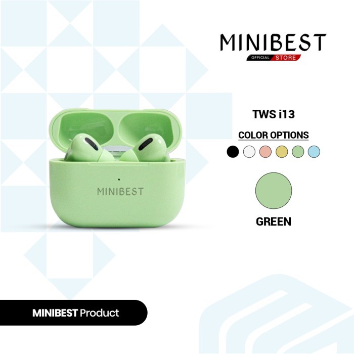 MINIBEST i13 TWS inpods Macaron Headset Bluetooth Eahone Wireless - I13 k