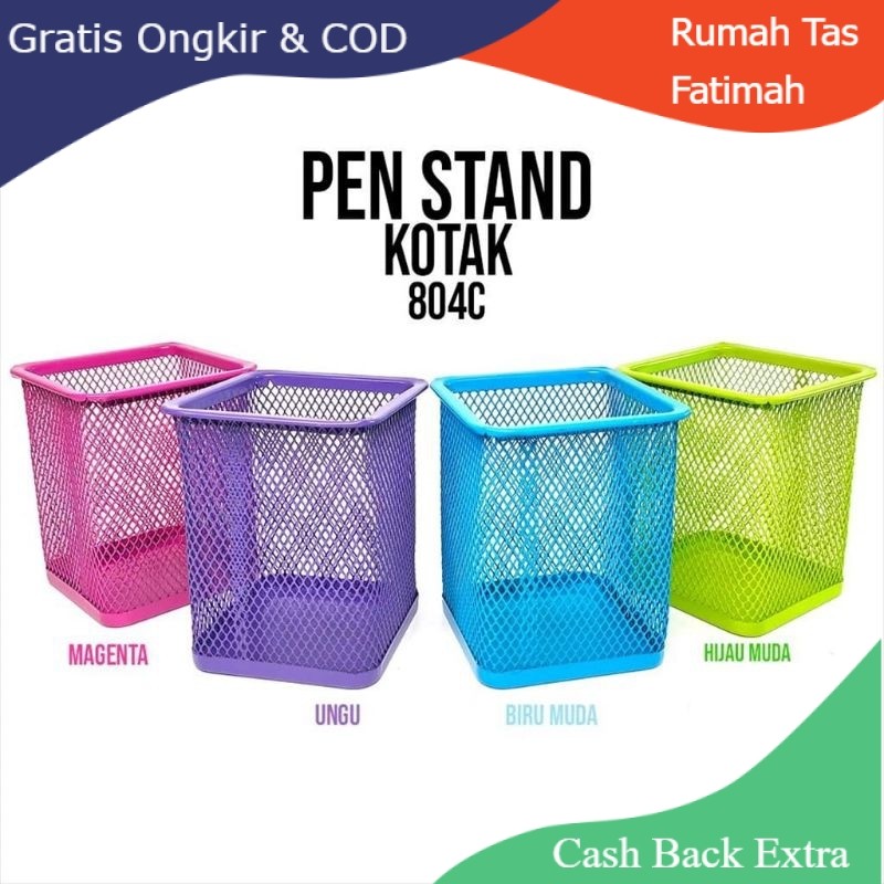 

Promo Pen Stand 804 Kotak / Pen Holder / Tempat Alat Tulis By Rumah Tas Fatimah