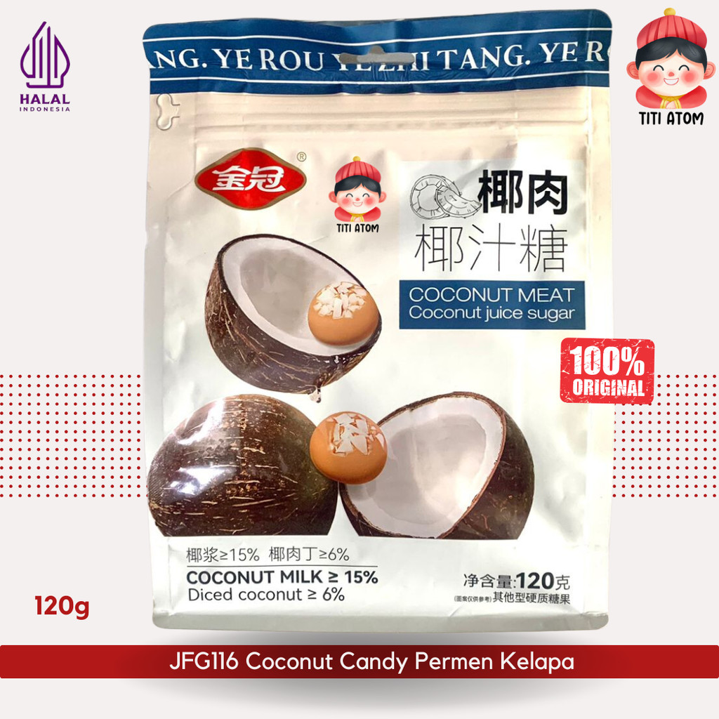 

PERMEN IMLEK SINCIA JFG116 Coconut Candy Rasa Kelapa 120g