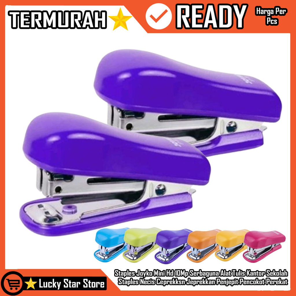 

Necis Stapler Joyko Mini Hd-10mp Stepler Jepretan Hekter Steples Kecil Perlengkapan Sekolah Kantor Sarung Hekter Warna Warni Color Colors Jekrekan Ceklekan Haakje Pengokot Menjepit Kertas Penjepit Membungkus Dokumen Buku Atk Alat Tulis