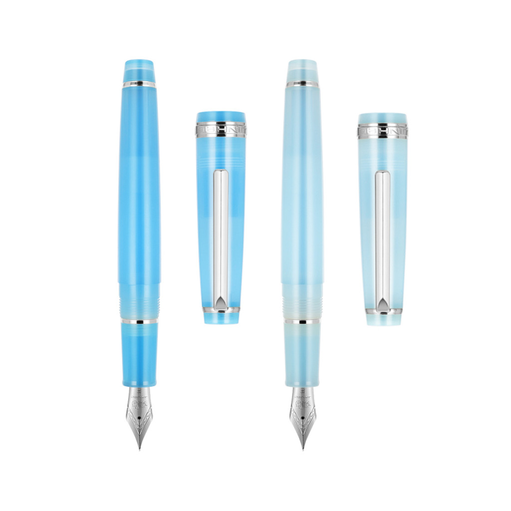 

sky blue Jinhao 82 Fresh Color Fountain Pen Silver clip Acrylic Barrel Fine Nib for Smooth Writing pen Office school supplies